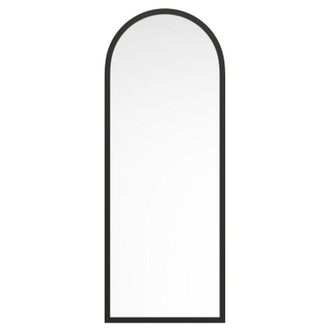 Vente-Unique Vente-unique - Grande specchio ad arco l. 65 x h. 170 cm in Legno di paulownia Nero - shangi