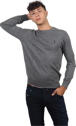 Ralph Lauren Truien & Vesten, Heren, Grijs, L, Wol, Polo lichtgewicht wollen trui - M, GRI