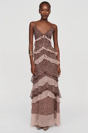 En Saison Diana Ruffle Maxi Dress