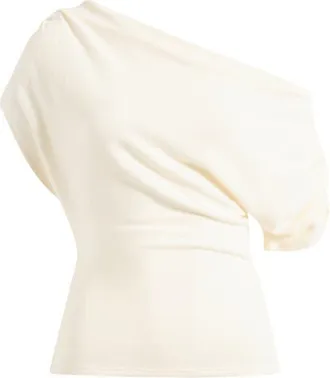 Reformation Iris One-Shoulder Knit Top in Fior Di Latte at Nordstrom, Size X-Small