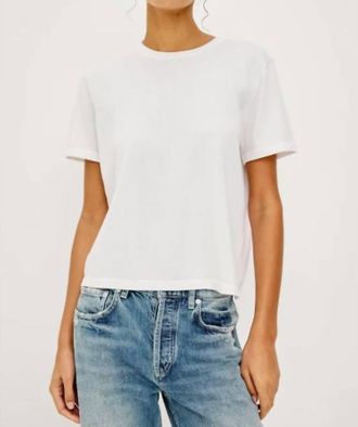 Rails Cotton Cashmere T-Shirt In White