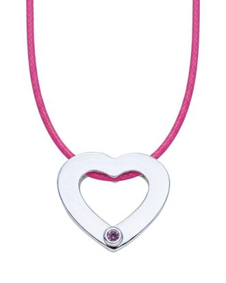 Liv Oliver 18K Plated 0.30 Ct. Tw. Pink Sapphire Necklace