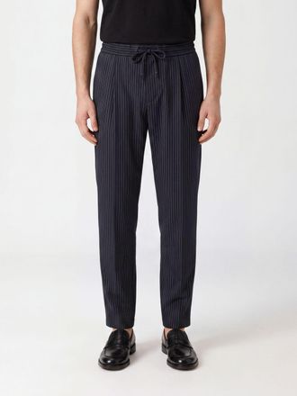 Dolce & Gabbana Pantaloni gessati in lana vergine con coulisse in vita