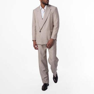 Emporio Armani Loose-Fit Virgin Wool Suit, Brand Size 50 ( US Size 40 )