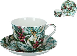 OEM Taza Y Platillo Para El Desayuno - Botanica (fbch)