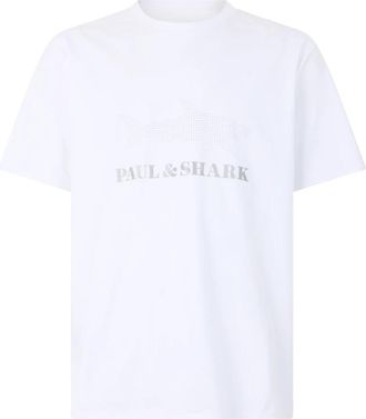 Paul & Shark Katoenen T-shirt - Heren - T-shirts - Wit - XL - Katoen - Tops