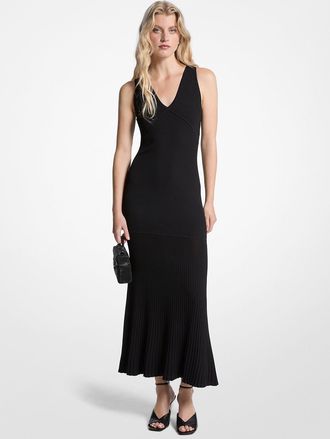 Michael Kors Ribbed Stretch Knit Tank Dress