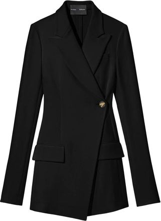 Proenza Schouler Zwarte Cr&ecirc;pe Blazer - Dames - Blazers - Zwart - XS - Polyester - Jassen