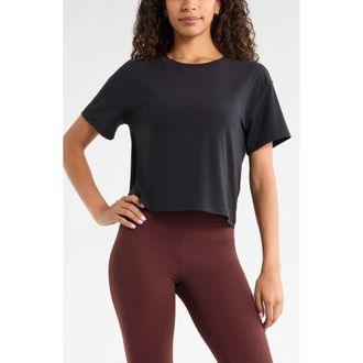 Zella Breathe Performance T-Shirt in Black at Nordstrom, Size Xx-Large