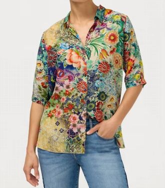 Johnny Was Filaree Blouse In Carlina Scarf