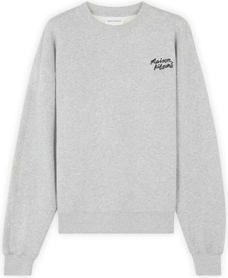 Maison Kitsun&eacute; Sweatshirt - Dames - Sweatshirts - Grijs - S - Katoen - Hoodies & sweatvesten