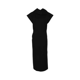 Issey Miyake Calligraph Jurk - Dames - Jurken - Zwart - Maat: M Zijde