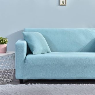 OEM Funda El&aacute;stica Impermeable Y Extensible Para Sof&aacute;s De 1, 2, 3 O 4 Plazas, Color Azul Cielo, De 185 A 230 Cm