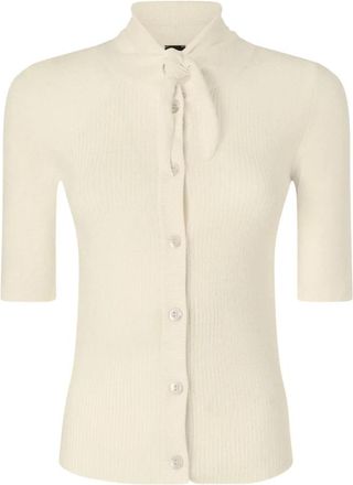 Pinko Coperto Polo Ecoviscosa Shiny - Dames - Overhemden - Beige - L - Overhemden