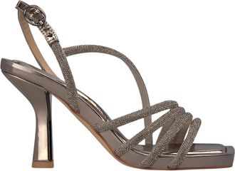 Alma En Pena Sandaal met hak en kraaldetail - Dames - Sandalen met hakken - Geel - 35 EU - Schoenen