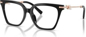 Tiffany & Co. 53mm Square optical glasses in Black at Nordstrom