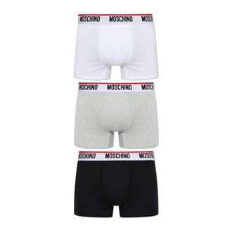 Moschino Ondergoed, Heren, Veelkleurig, M, Katoen, Driepak Boxershorts