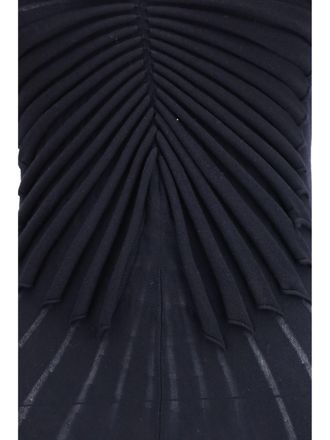Alaia Womens Dress Wool Shaping Midnight Fleece