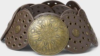 Simons Womens Eyelet disc wide belt