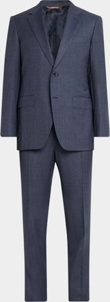 Canali Men & apos;s Impeccabile Wool Micro-Neat Two-Piece Suit