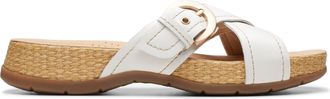 Clarks Reileigh May in Off White Leather Leather