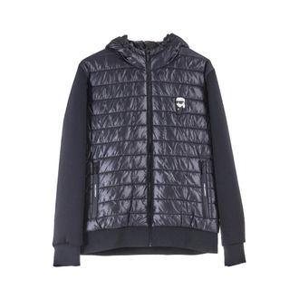 Karl Lagerfeld Piumino Cappuccio Karl - male - Karl Lagerfeld - Winter Jackets - Black - XL - Jackets