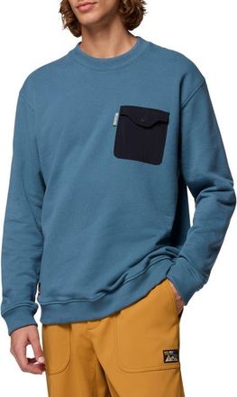 Columbia High Cascades French Terry Sweatshirt in Everblue 429 at Nordstrom, Size X-Large