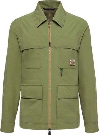 Moncler Moncler Taffeta Shirt Jacket, Men, Green, Size: L