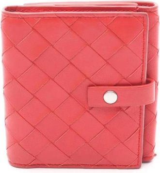 Bottega Veneta Pre-owned Wallets, female, Red, Size: ONE SIZE Pre-owned Leather wallets