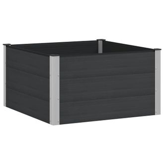 vidaXL Arriate Elevado Negro 100 X 100 X 54 Cm Vidaxl