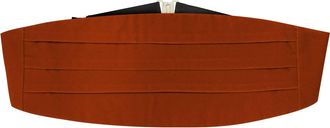 King & Priory Amber Brown Velvet Cummerbund