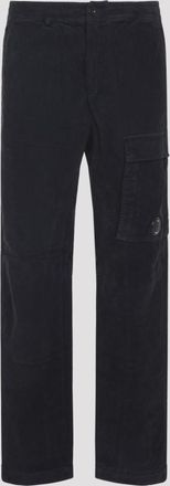 C.P. Company Dark Blue Logo Lens Cargo Pants