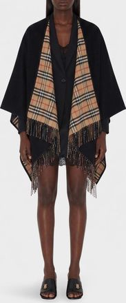 Burberry Mantella di lana check Burberry