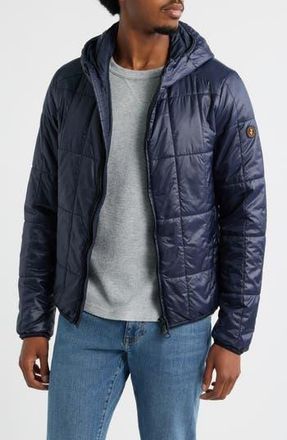 Save The Duck Floyd Water Repellent Puffer Jacket in Blue Black at Nordstrom Rack, Size Large