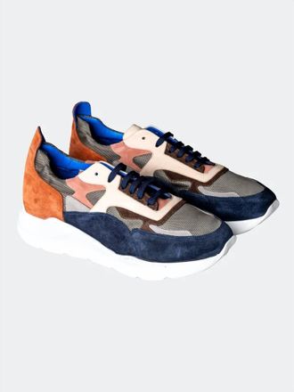 Maceoo Mens Casual Dad Shoe In Blue Multi