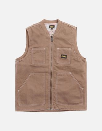 Stan Ray Mens Stan Ray Pork Chop Vest - Brown - Size: 38/Regular