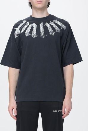 Palm Angels T-shirt relaxed fit in cotone con stampa logo Graffiti