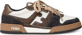 Fendi Sneakers, male, Brown, Size: 10 US Match Sneaker