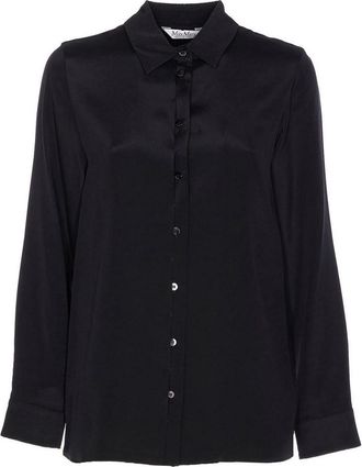 Max Mara Avion Cady Silk Stretch Shirt