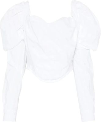 Vivienne Westwood Sunday Corset Top - Dames - Blouses - Wit - S - Overhemden