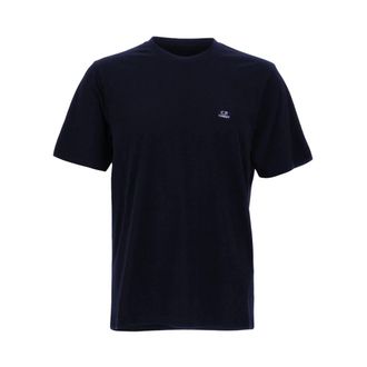 C.P. Company 30/1 Jersey Logo Patch T-Shirt - male - C.P. Company - T-Shirts - Blue - M - Tops