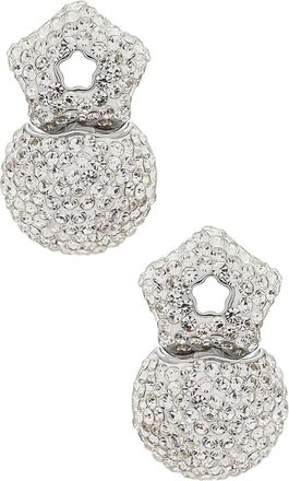 Lele Sadoughi Womens Star Flower Hinge Earrings In Crystal