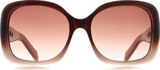 Karen Millen KM5053 182 bruin vervagend zonnebril met kleurverloop