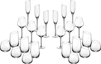 Bj&ouml;rn Borg Juego completo de vasos - 24 Piezas - Transparente