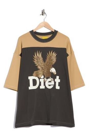 Diet Starts Monday Eagle Yoke T-Shirt in Tan/Vintage Black at Nordstrom Rack, Size Xxx-Large