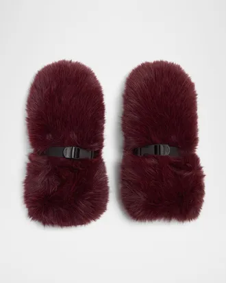 Jocelyn The Nevele Faux Fur Mittens