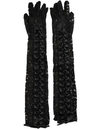 Dolce & Gabbana Taormina Gloves - Black