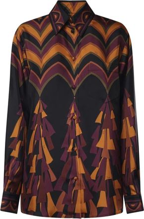 Pucci Camisa de sarga de seda estampada - Blouses & Shirts - Mujer - Multicolor - M