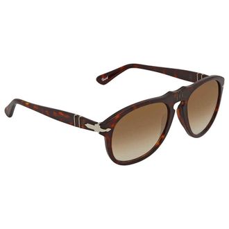 Persol Crystal Gradient Brown Pilot Mens Sunglasses PO0649 24/51 54