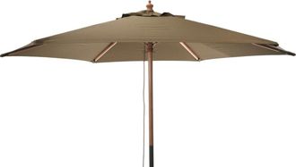 Progarden Sombrilla De Madera Arena 250 Cm Plegable
